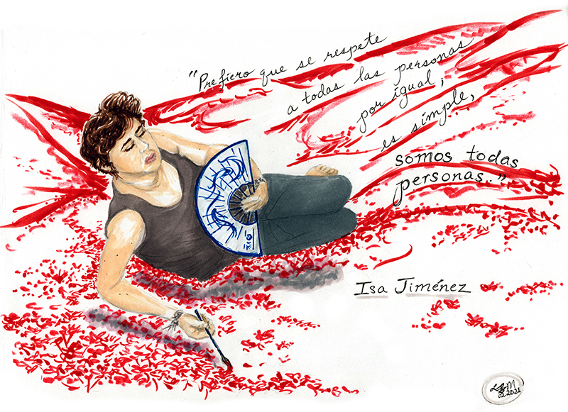 Illustration of Isabel Cristina Jiminez