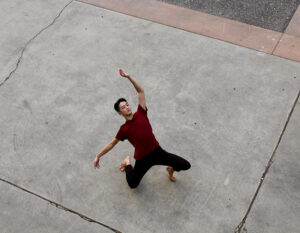 Bradford Chin on sidewalk