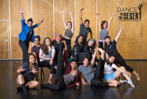 Dance in the Desert participants pose silly